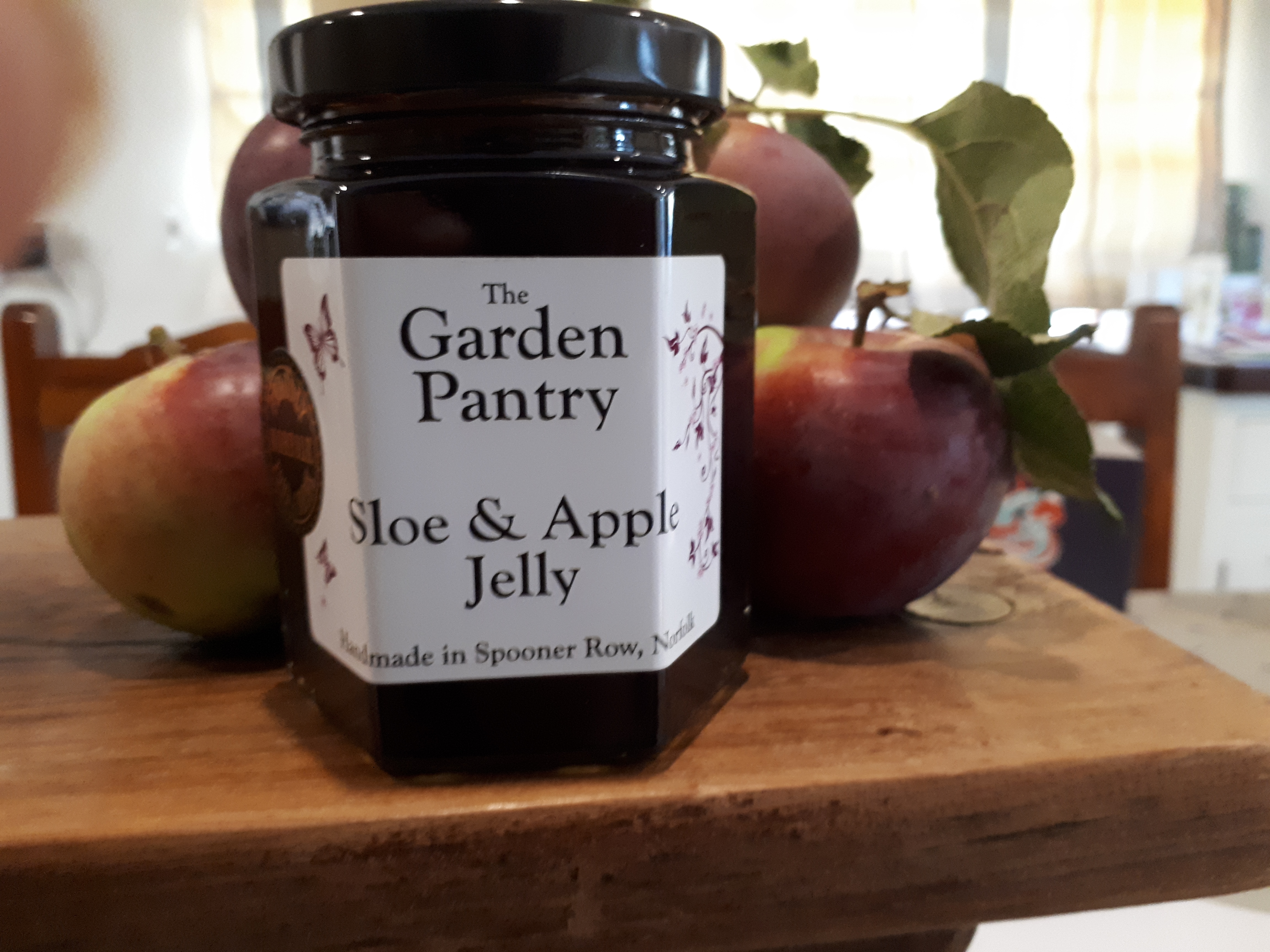 Sloe and apple jelly